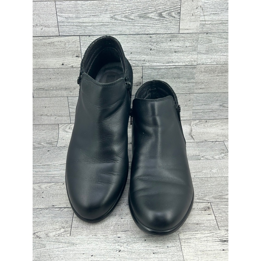 Naot Black Leather Suede Dual Zip Ankle Boots‎ Women Size EU 40 US 9-9.5